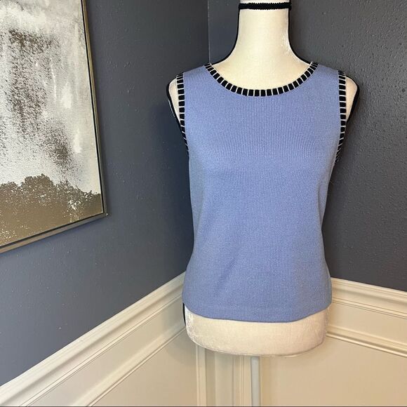 St. John Sport Marie Gray Knit Tank - Picture 1 of 8